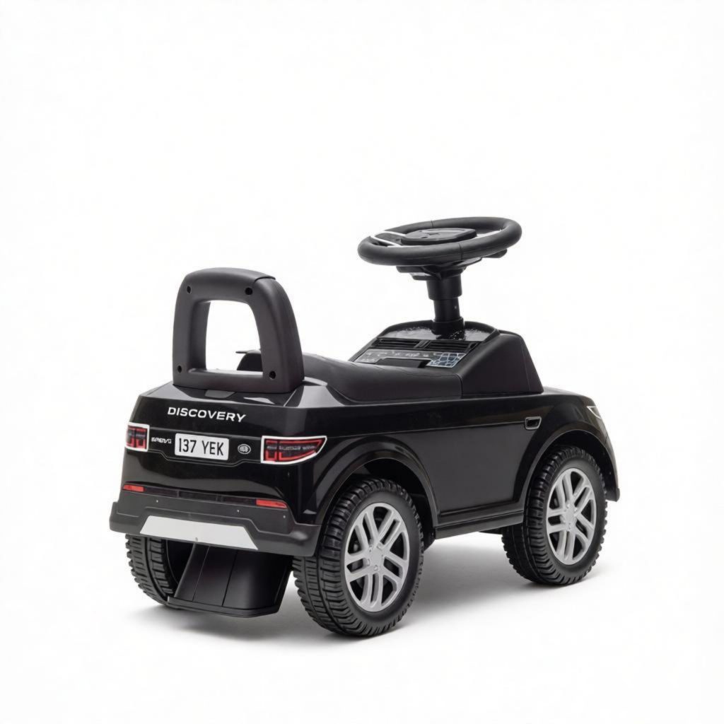 Sleek Black Baby Stroller for Toddlers - Under Seat Storage Included