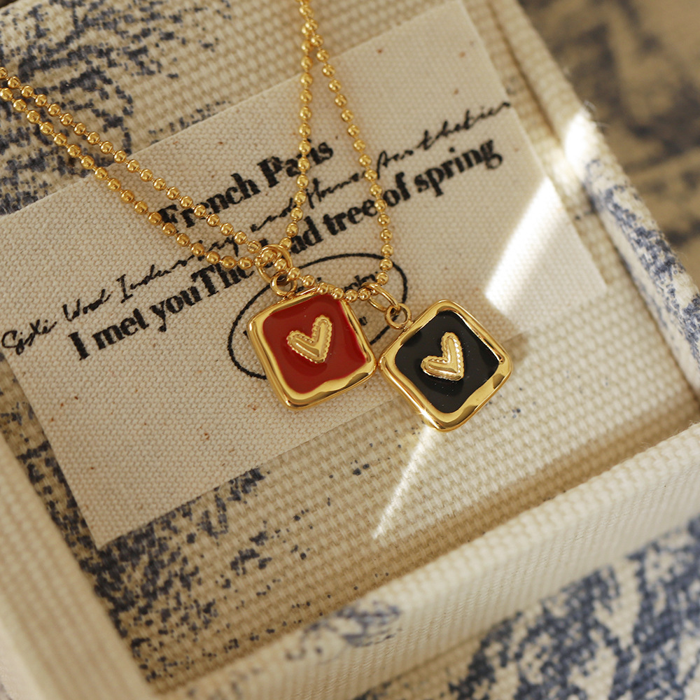 Heartfelt Friendship Necklace - Korean Style Clavicle Chain