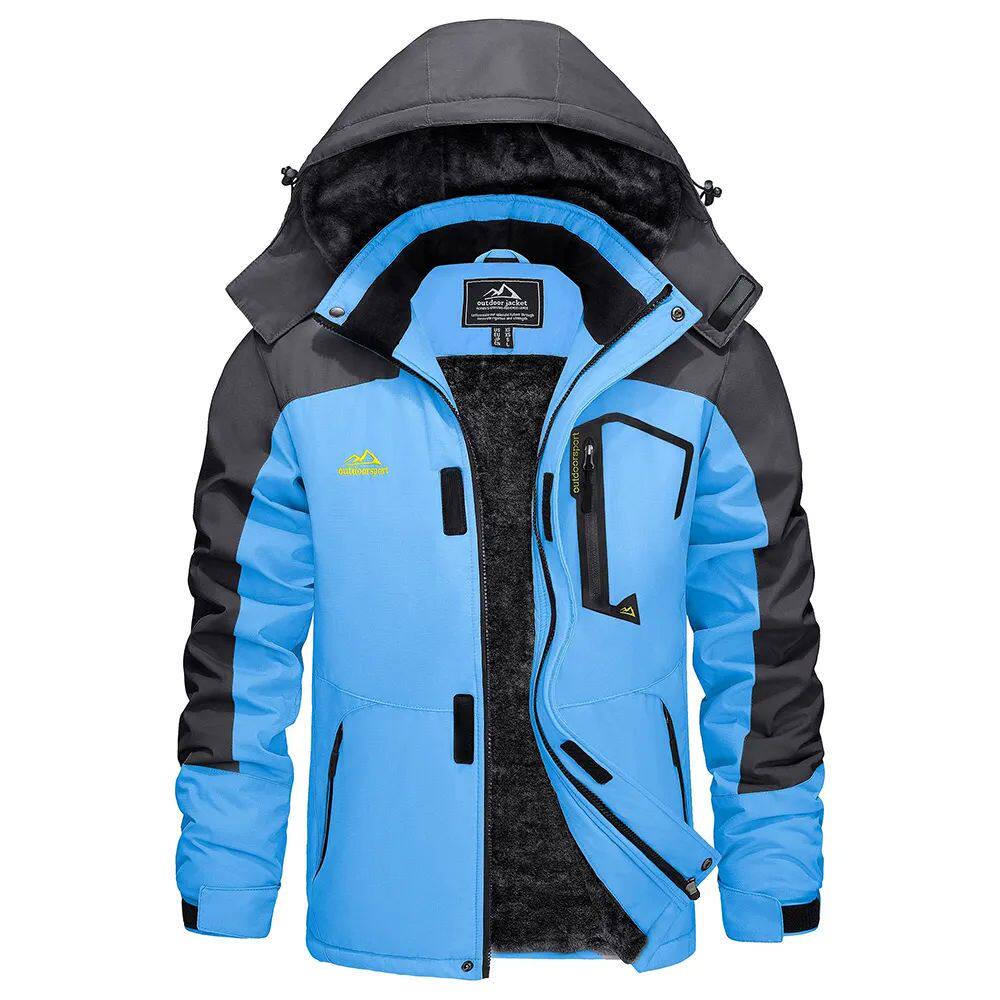 Men's Waterproof Winter Ski Jacket - Warm & Cozy Fleece Lining