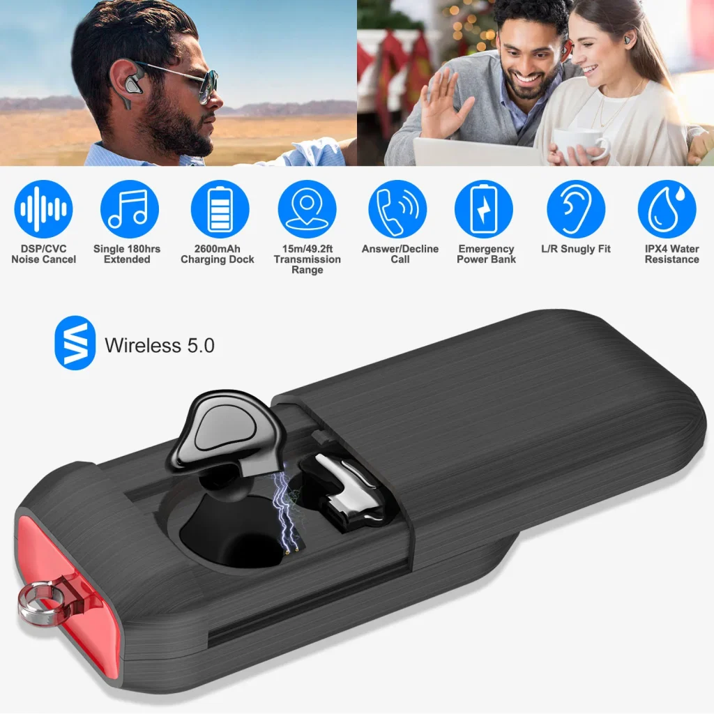 Immerse Yourself with True Wireless V5.0 Waterproof Earbuds