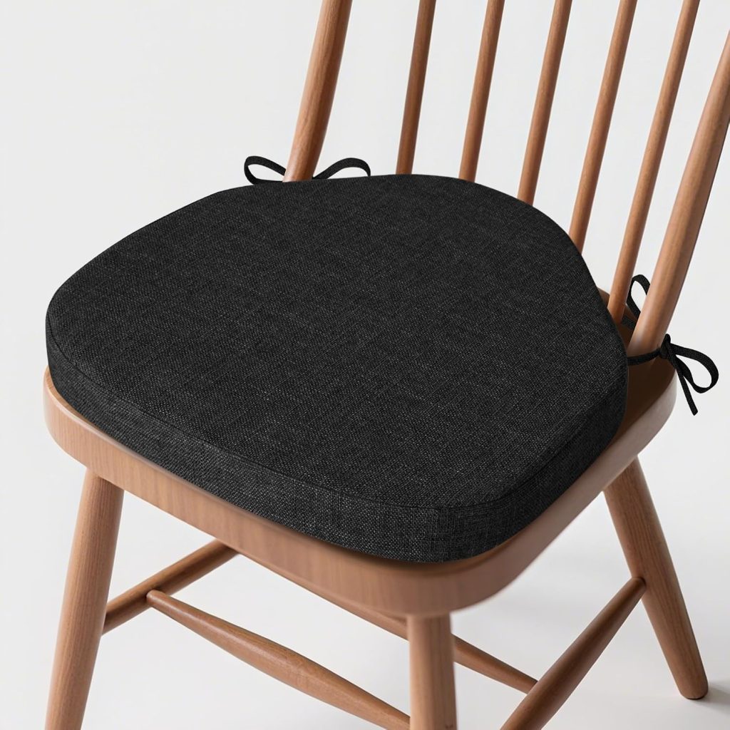 Stylish Black Dining Chair Cushion - Comfort & Versatility