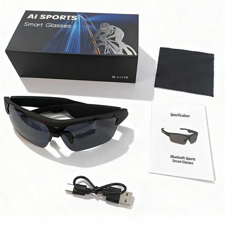 Smart Cycling Sunglasses with Bluetooth & UV Protection