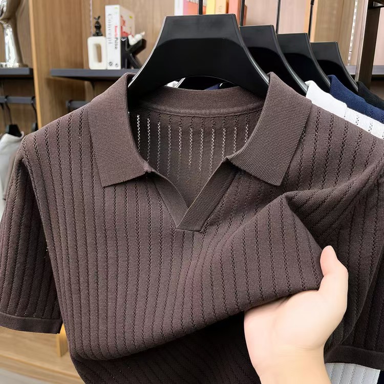 Men's Slim-Fit Short Sleeve Polo Shirt - Effortlessly Stylish