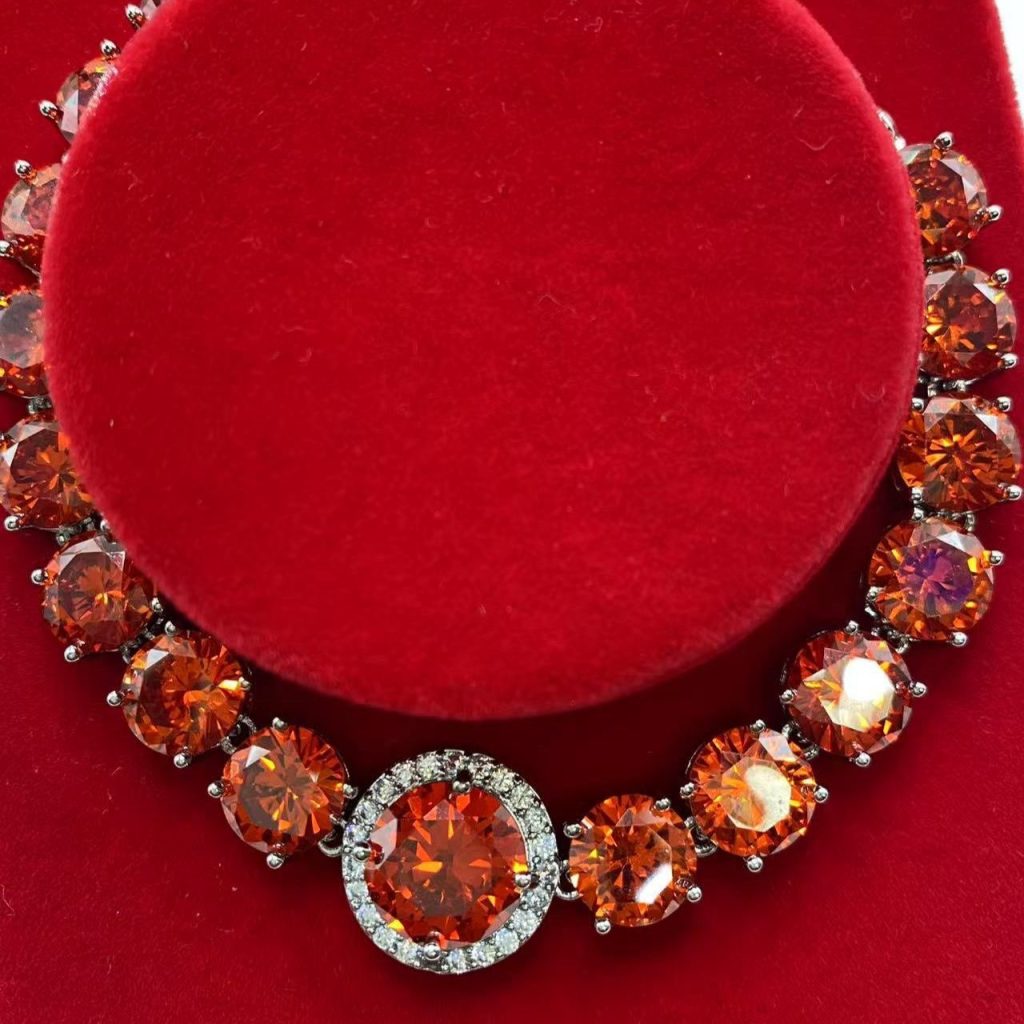 Celestial Zircon Bracelet - Stars Surrounding the Moon