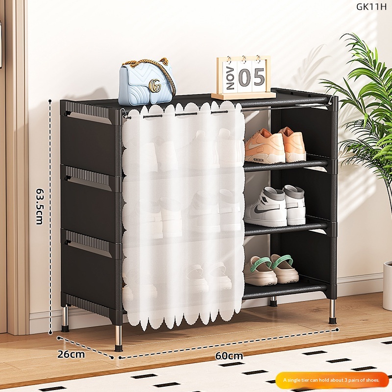 Stylish Multi-Layer Shoe Rack - Dustproof & Space-Saving Design