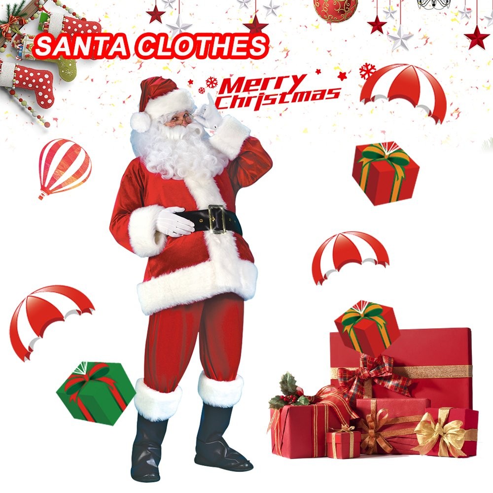 Festive Santa Claus Costume - Perfect for Christmas Celebrations!