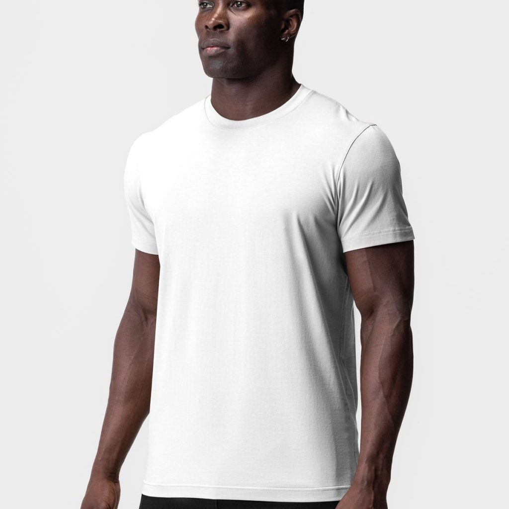 Men's Ice-Feel Stretch Crew Neck Tee - Moisture-Wicking Comfort