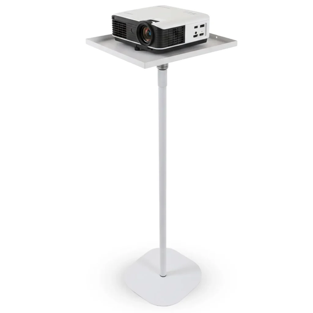 Adjustable Projector Stand – 28"-52" Height, 360° Rotatable