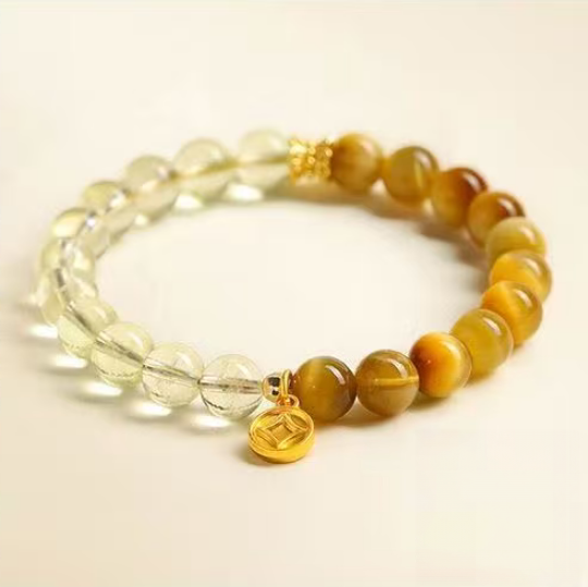 Golden Tiger Eye Fortune Bracelet for Prosperity & Protection