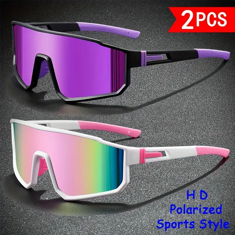 Ultimate UV400 Shield Polarized Sports Sunglasses - 2 Pack