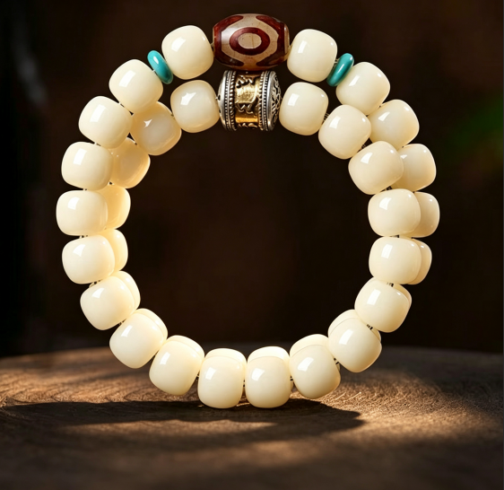 Natural Bodhi Seed Beaded Bracelet - Mindfulness & Style