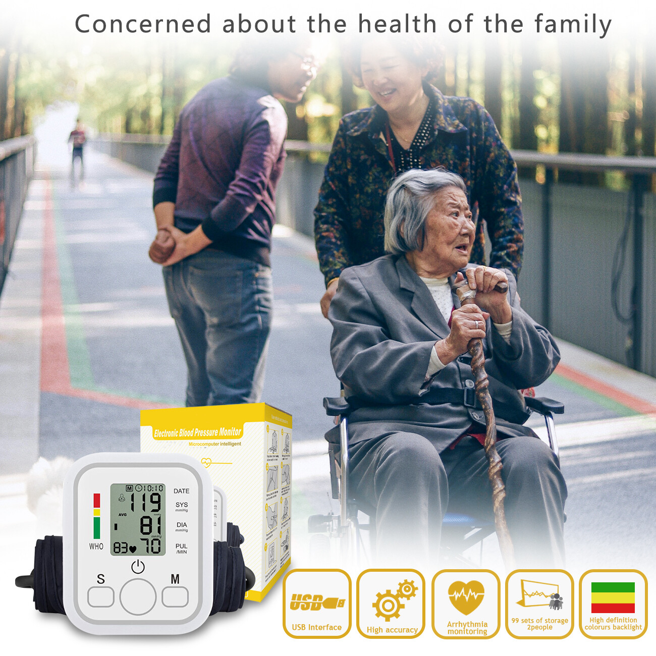 Accurate Automatic Blood Pressure Monitor for Home Use