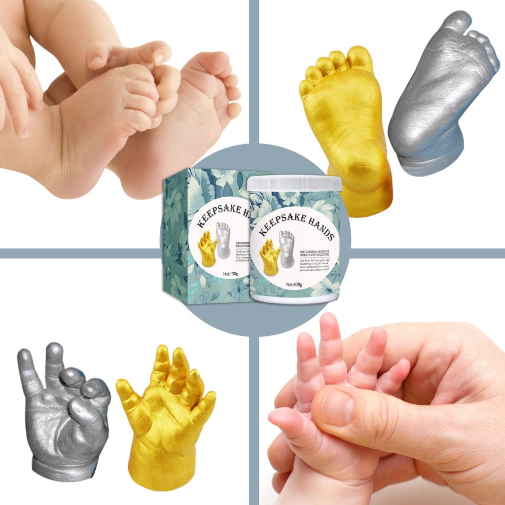 Baby Handprint Keepsake Powder Set – Cherish Precious Memories