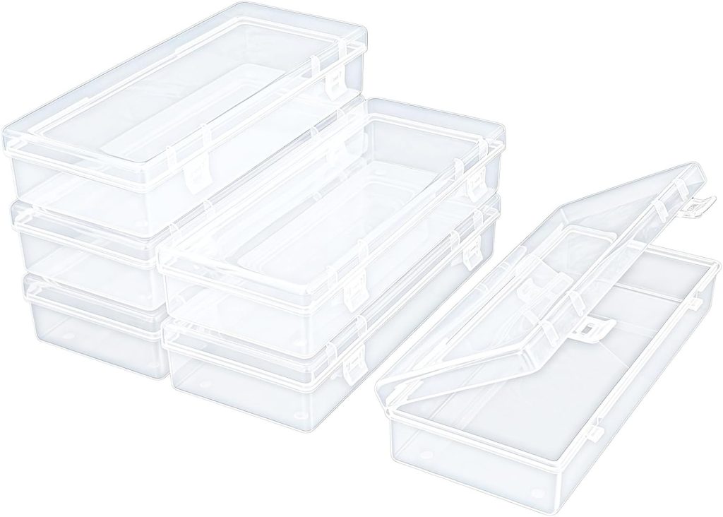 Versatile Plastic Storage Containers - 6 Pack for Crafts & Organizing