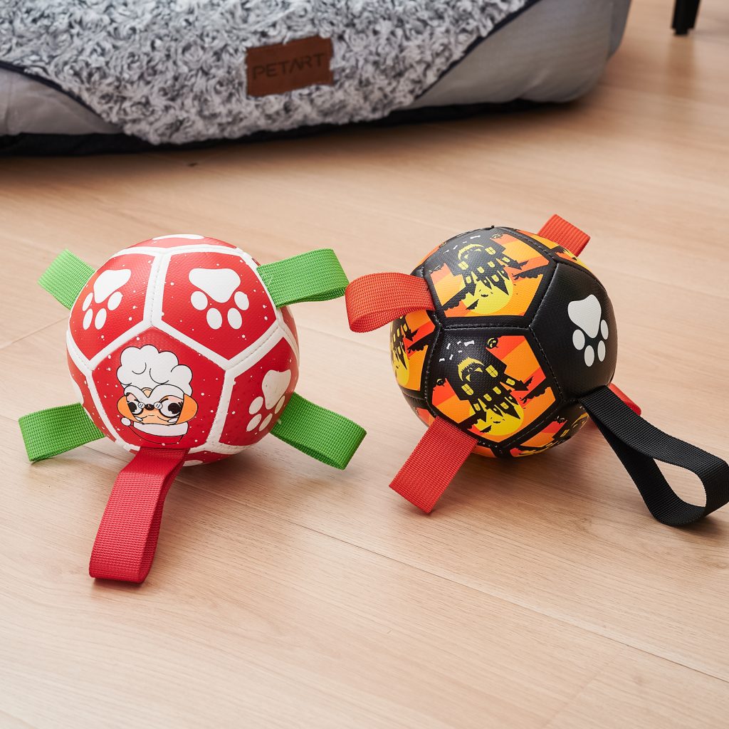 Festive Dog Toy Ball - Perfect for Christmas & Halloween Fun!