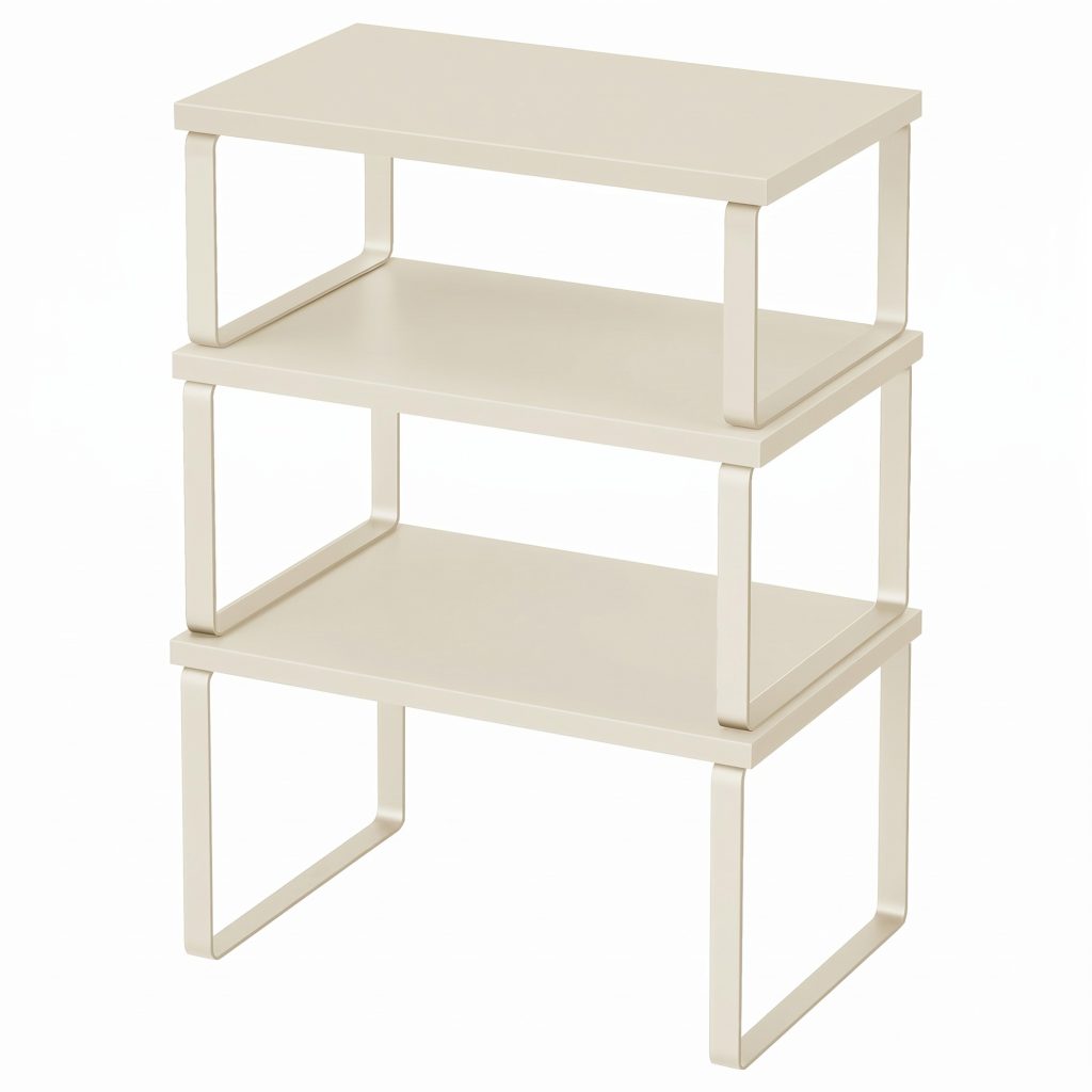 Stackable Cabinet Organizer Shelf Set - 3-Tier Spice Rack
