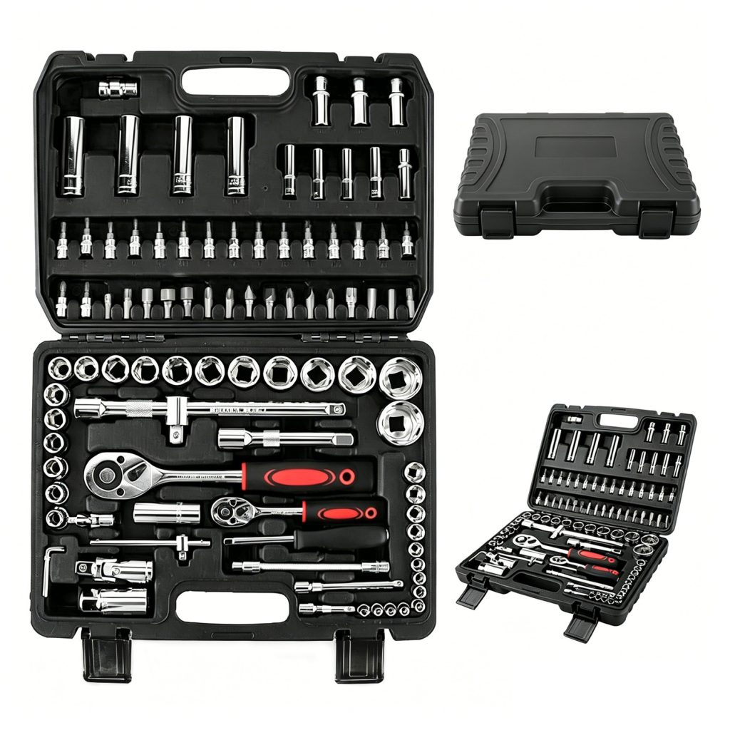 Ultimate 94-Piece Drive Socket & Wrench Tool Set for Every DIYer