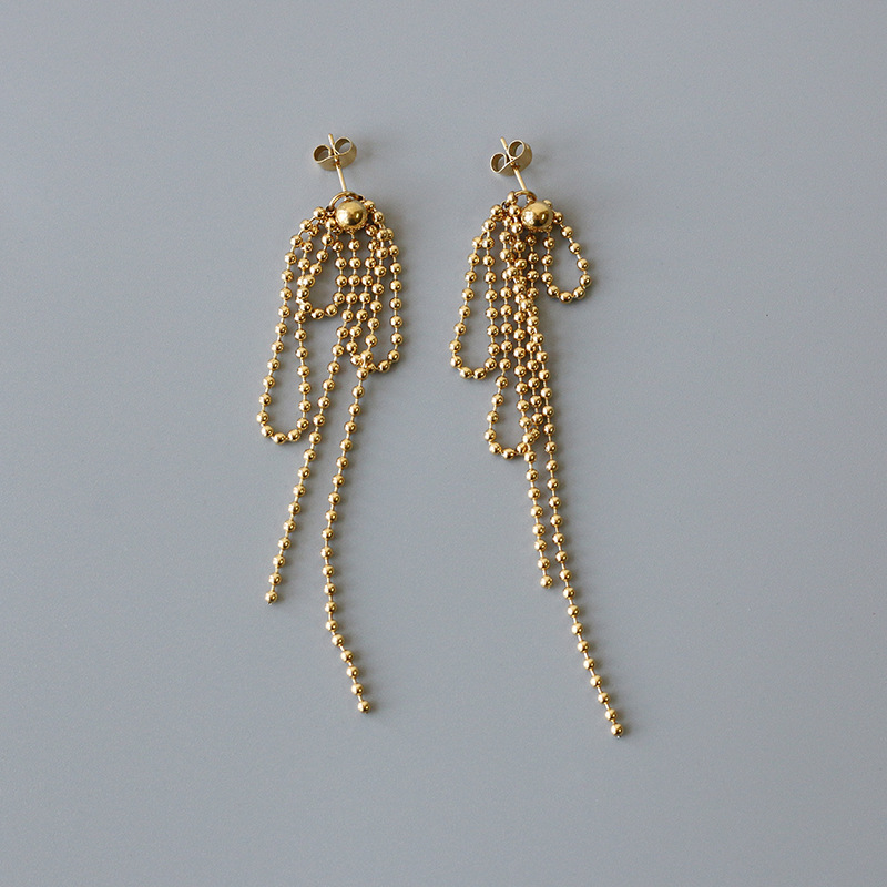 Dazzling Retro Fireworks Earrings - Gold-Plated Elegance