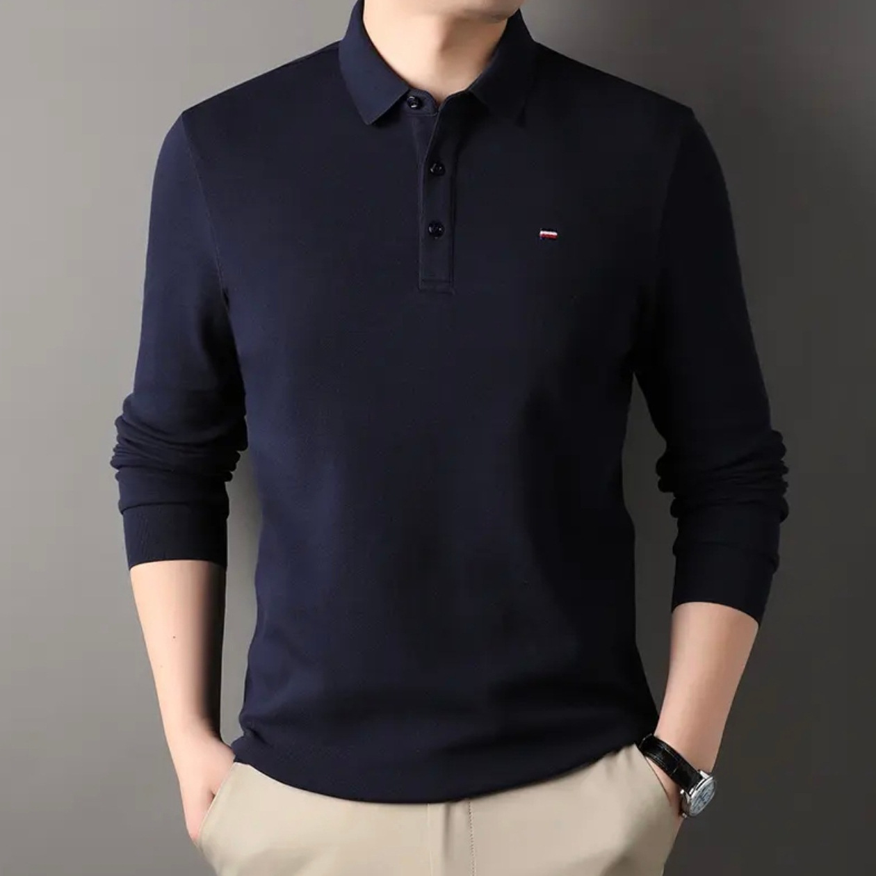 Stylish Lapel Collar T-Shirt for Casual Comfort - Perfect for Men
