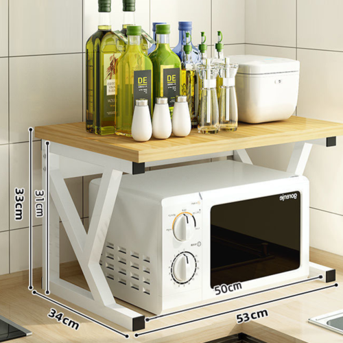 Versatile 3-Tier Microwave Oven Rack - Space-Saving Kitchen Shelf