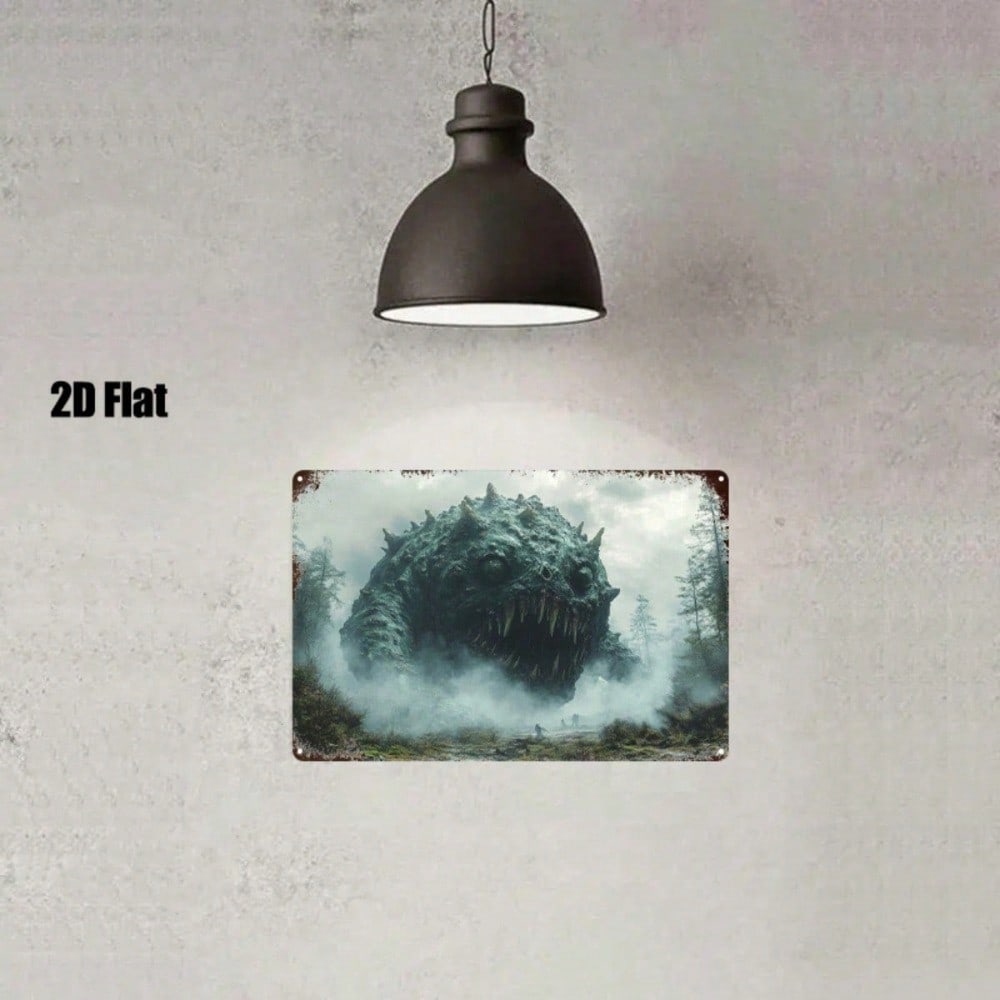 Enchanted Forest Metal Wall Art - Rustic 8x12 Nature Decor