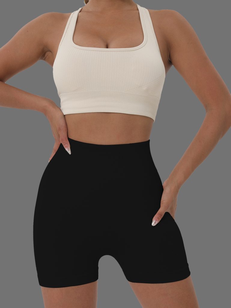 High-Waisted Ribbed Seamless Biker Shorts for Ultimate Comfort