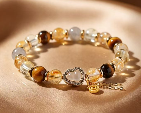 Yellow Crystal Career Success Bracelet for Prosperity & Growth