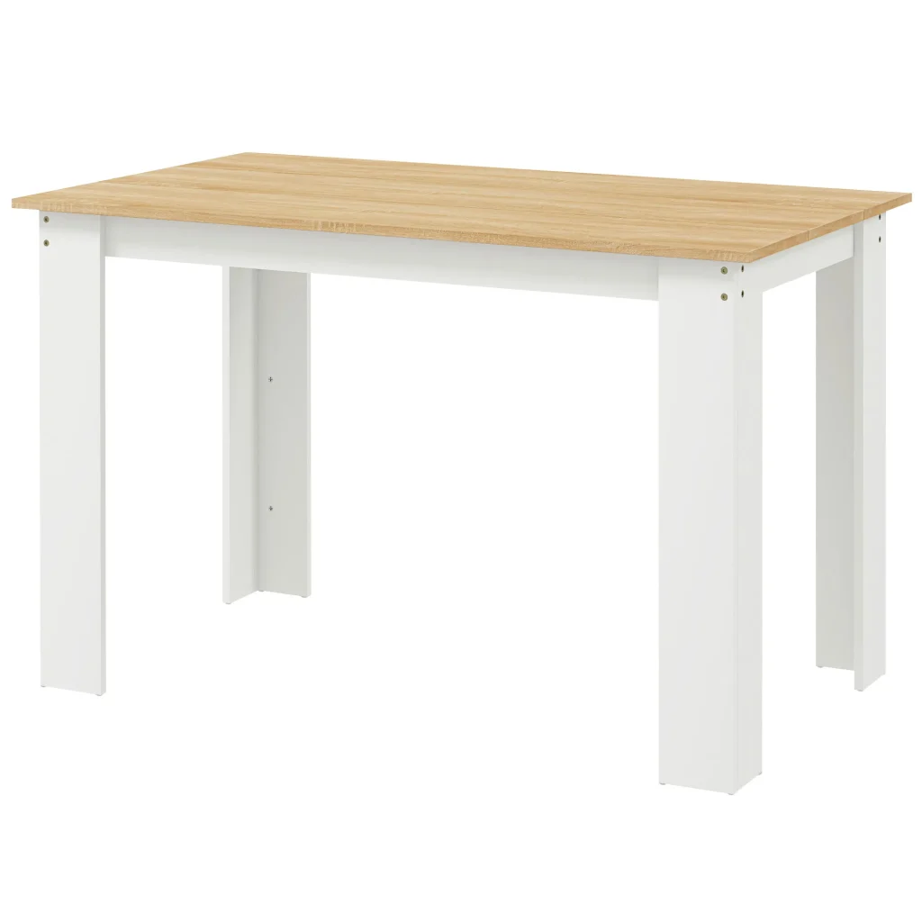 Stylish 47" Oak Dining Table for 4-6 People - Perfect for Any Home