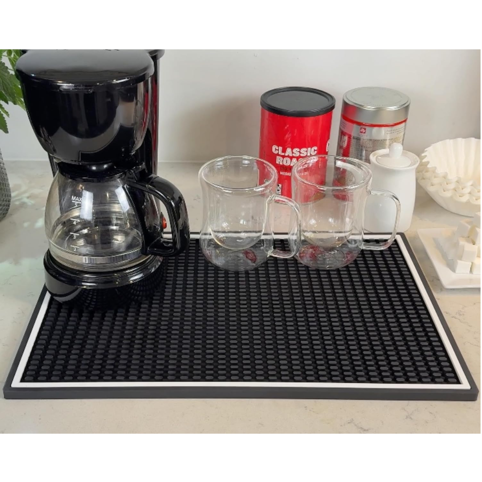 Stylish Non-Slip Coffee Bar Mat - Perfect for Your Espresso Station