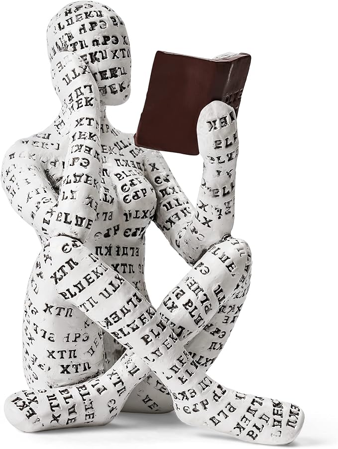 Elegant White Abstract Woman Statue - Modern Aesthetic Decor