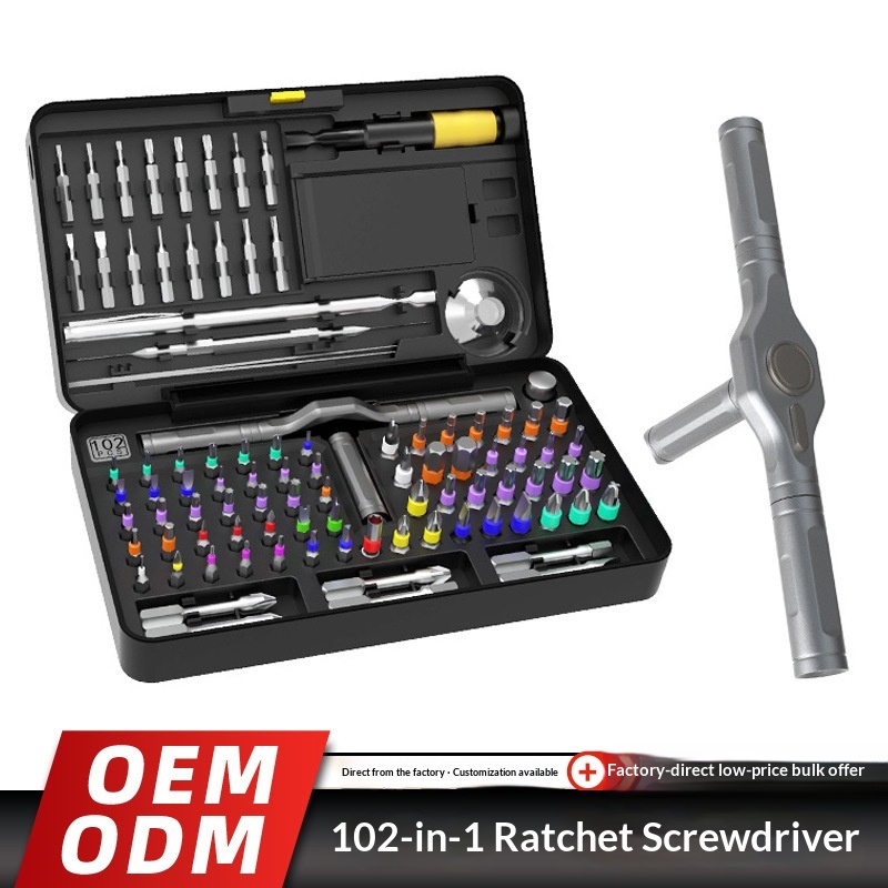 102-in-1 Ratchet Screwdriver Set - Ultimate Household Tool Kit