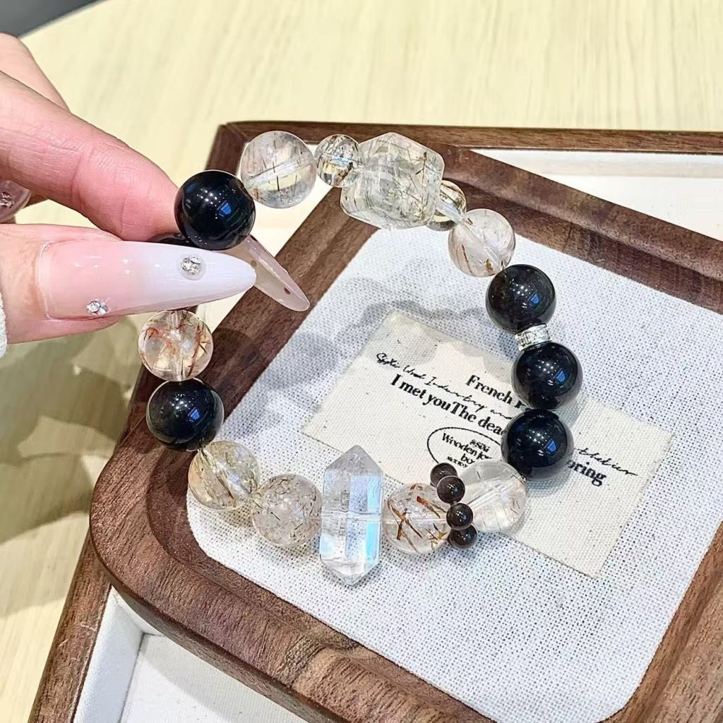 Elegant White Crystal Tea Bracelet for Style & Serenity