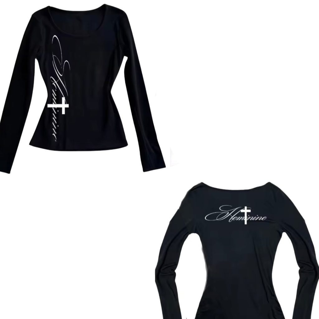 Gothic Letter Print Pullover T-Shirt - Unleash Your Unique Style