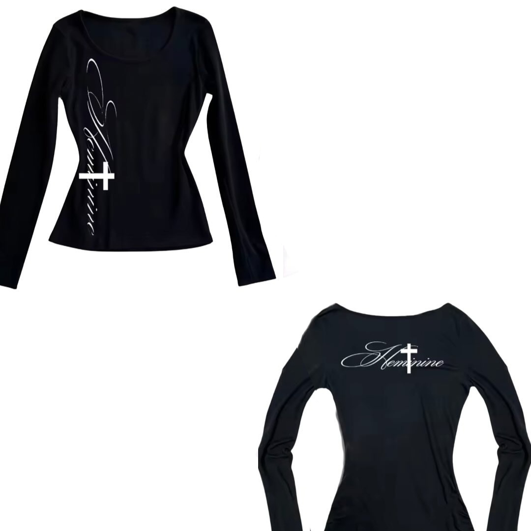 Gothic Letter Print Pullover T-Shirt - Unleash Your Unique Style