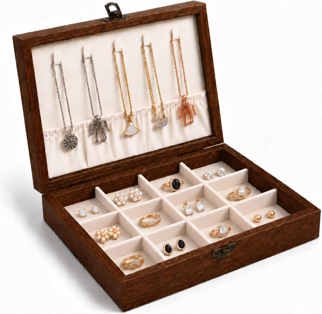 Elegant Wooden Jewelry Box Organizer for All Your Treasures