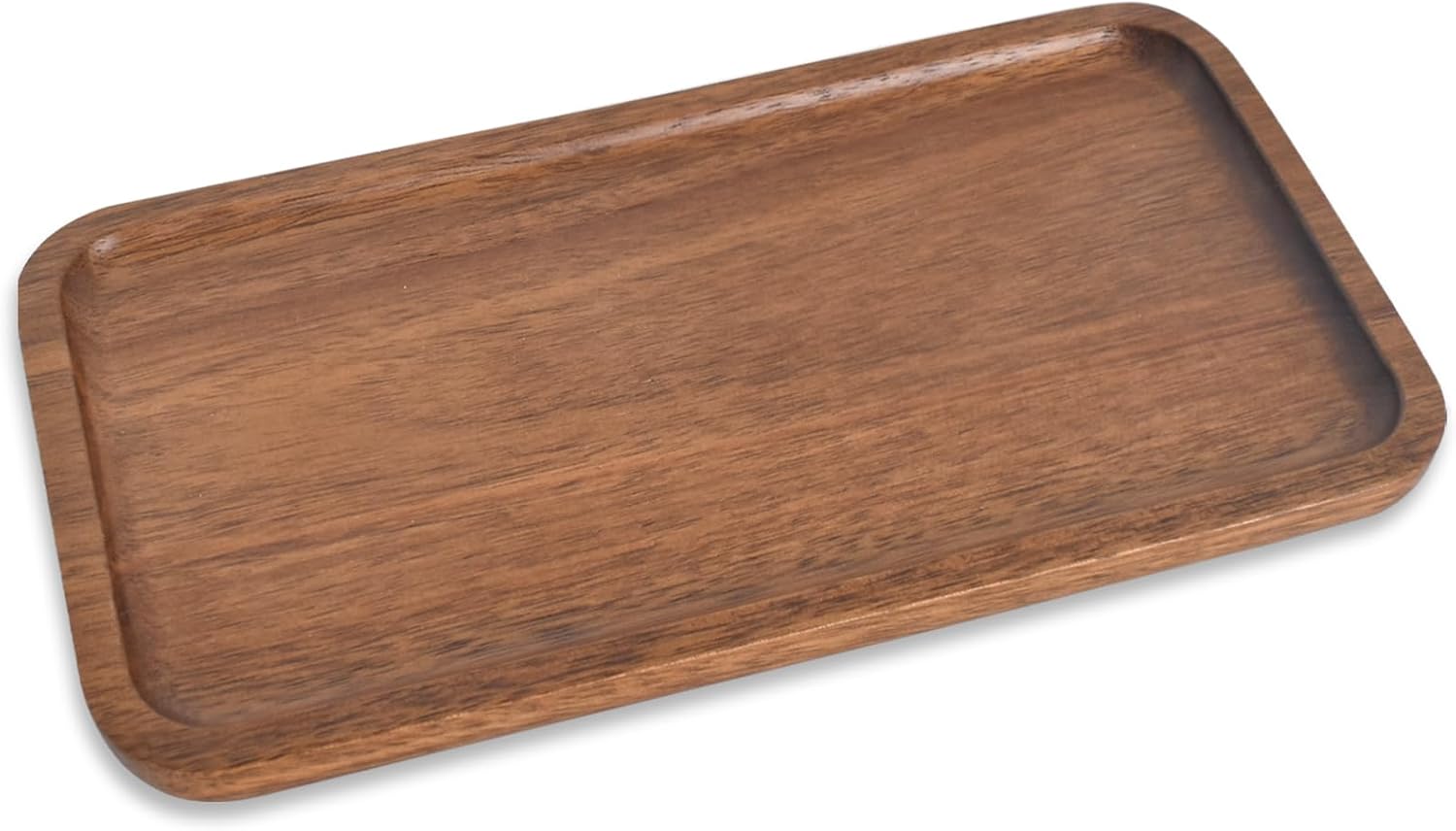 Rustic Acacia Wood Serving Tray - Versatile Home Decor & Snack Platter