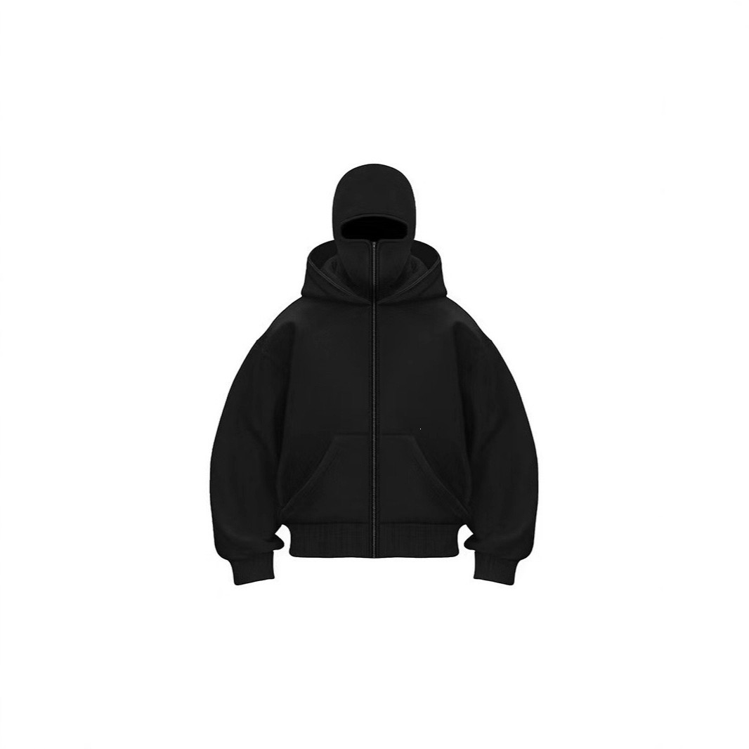 Trendy Double-Layer Hooded Zip-Up Sweatshirt for All Seasons