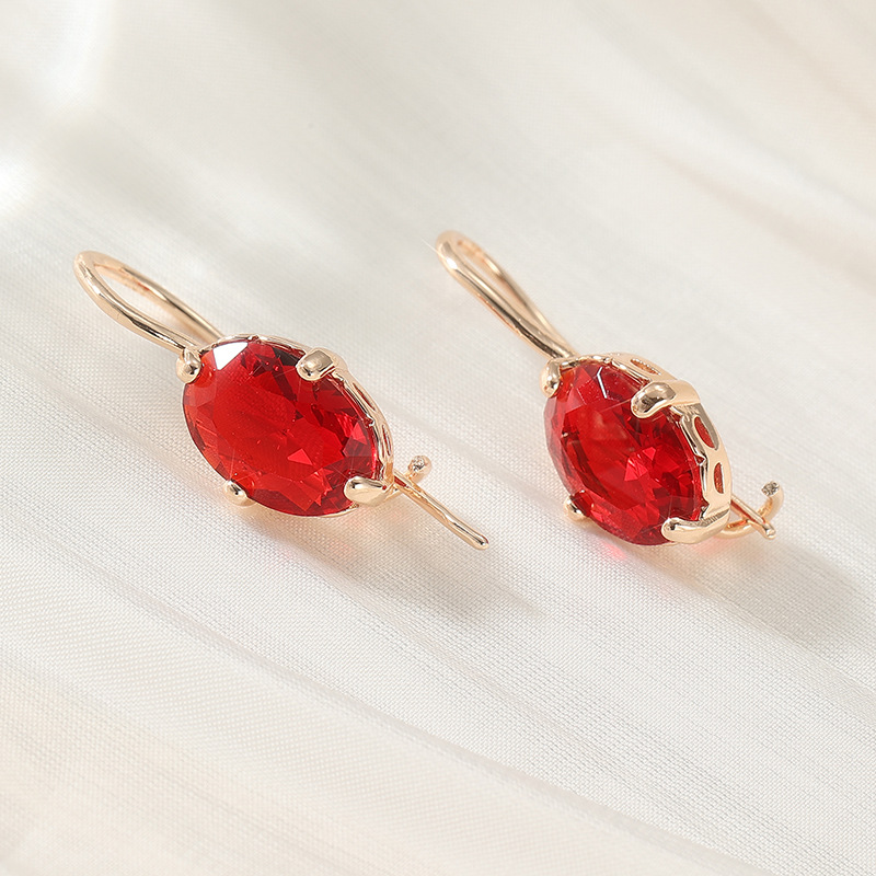 Stunning Red Crystal Drop Earrings - Perfect for Any Occasion