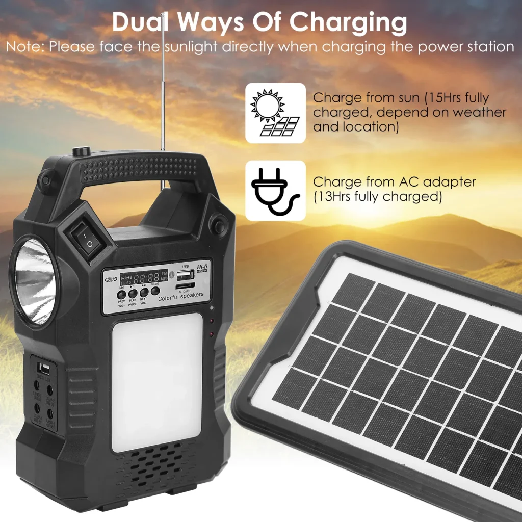 Ultimate Portable Solar Power Station: Recharge Anywhere, Anytime!