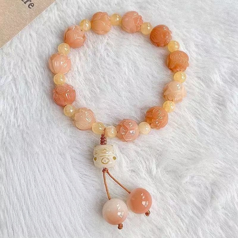 Lotus Bodhisattva Fortune Bracelet - Embrace Prosperity & Peace