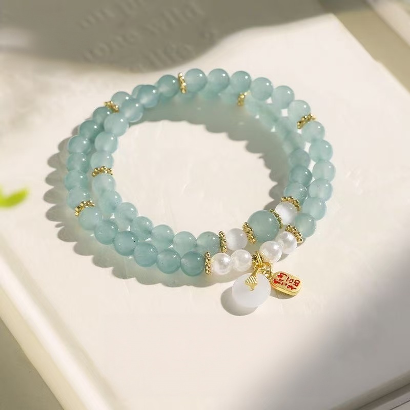 Stunning Blue Water Quartz Bracelet - Natural Elegance for You