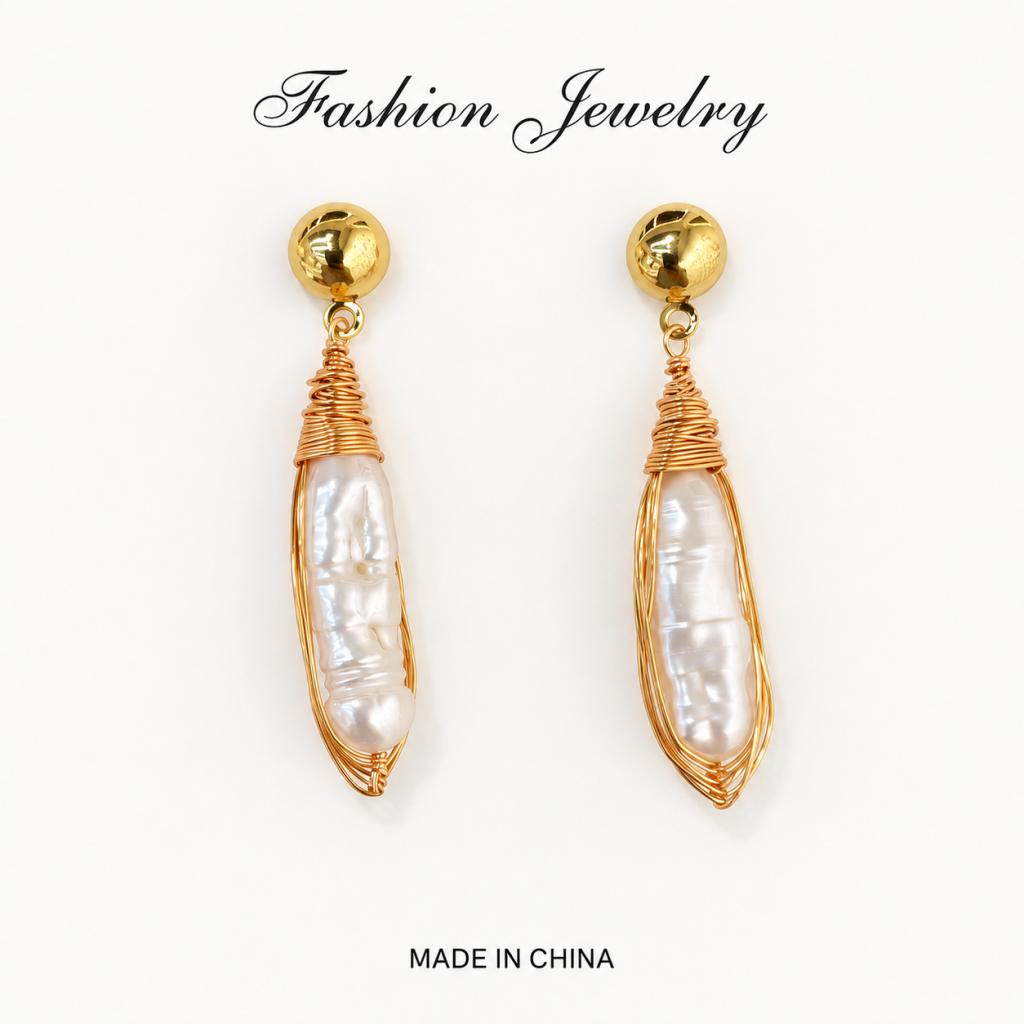 Elegant Freshwater Pearl Earrings - Timeless Luxury for Any Occasion