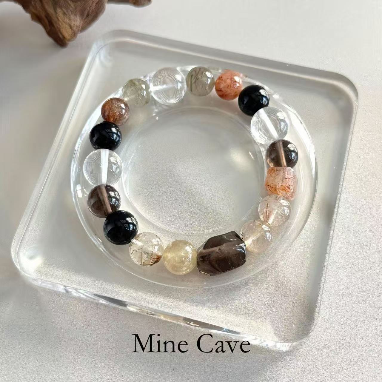 Elegant White Crystal Tea Bracelet for Inner Peace & Style