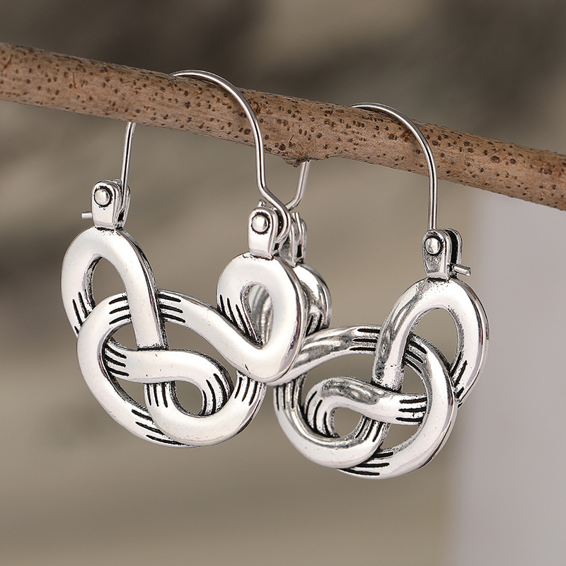 Elegant Vintage Celtic Knot Drop Earrings for Boho Chic Style